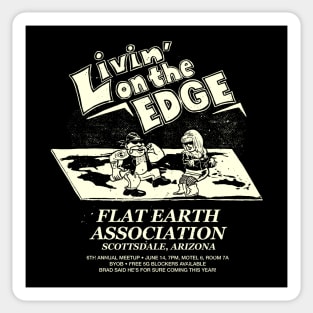 Livin' on the Edge (dark shirts) Sticker